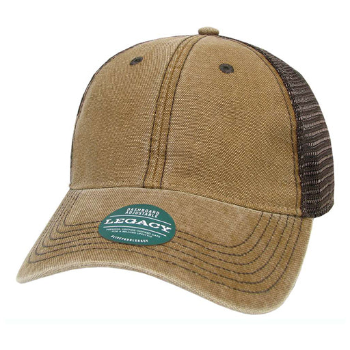 Camel Brown Custom Legacy Dashboard Trucker Hat