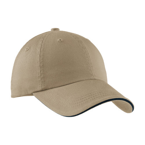 Khaki/Navy Custom Embroidered Hat Custom Logo USA