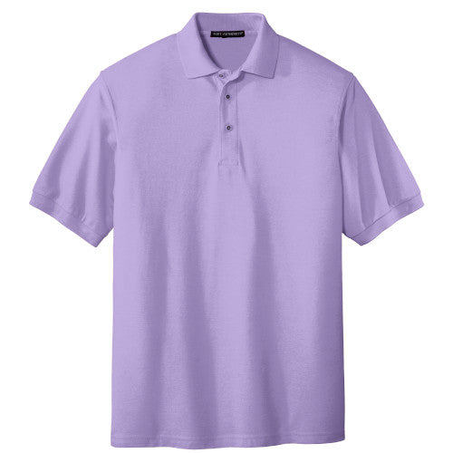 Bright Lavender Port Authority Silk Touch Polo With Logo
