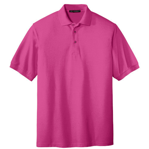 Tropical Blue Port Authority Silk Touch Polo With Logo