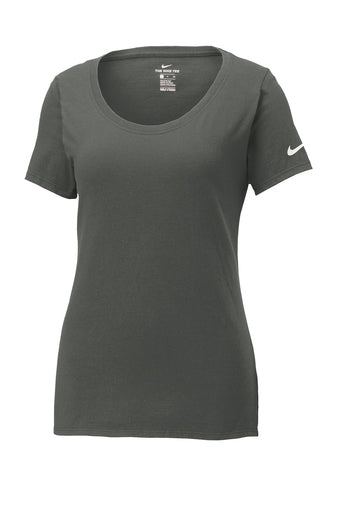 Anthracite Custom Nike Ladies Cotton T-Shirt