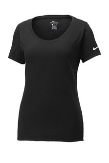 Black Custom Nike Ladies Cotton T-Shirt