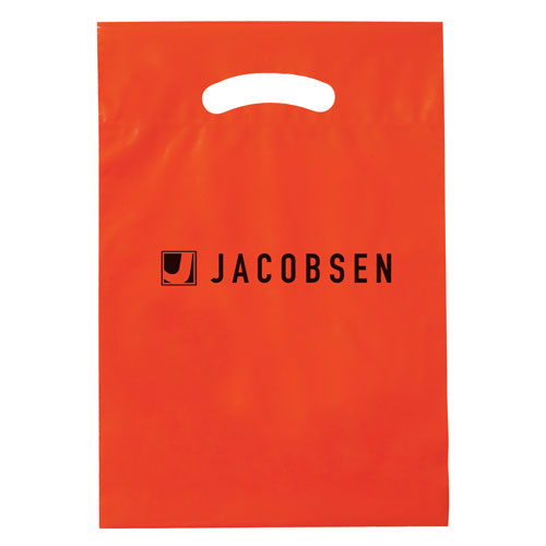 Orange Custom Promotional Plastic Bag
