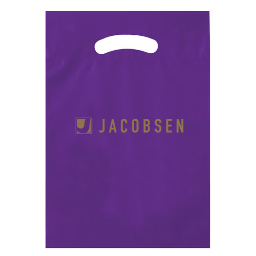 Purple Custom Promotional Plastic Bag