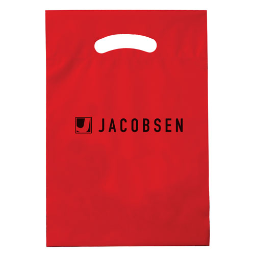 Red Custom Promotional Plastic Bag