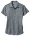 Anthracite/Cool Grey Nike Ladies Dri-FIT Crosshatch Polo With Logo