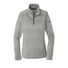 Asphalt Grey Heather Custom The North Face Ladies Tech Quarter Zip Fleece Jacket