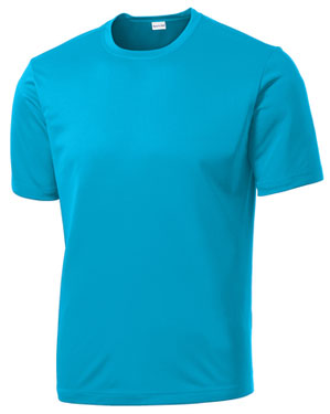 Atomic Blue Custom Dry Performance T-Shirt