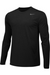 Black Custom Nike Dri-FIT Long Sleeve T-Shirt