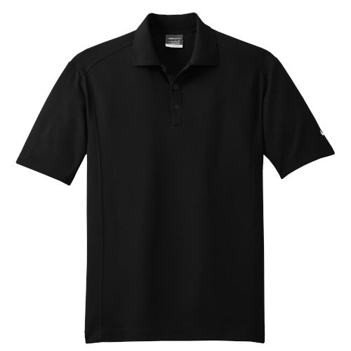 Black Nike Dri-FIT Golf Shirt With Logo