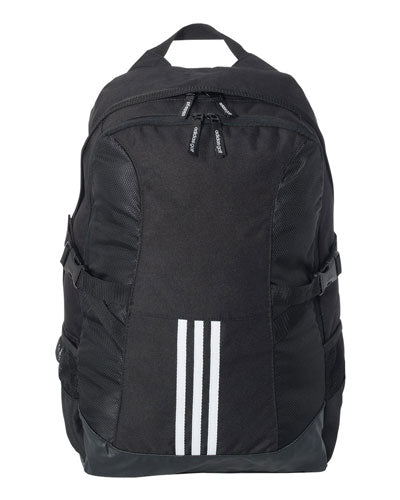 Black Custom Adidas - 3 Stripe Backpack