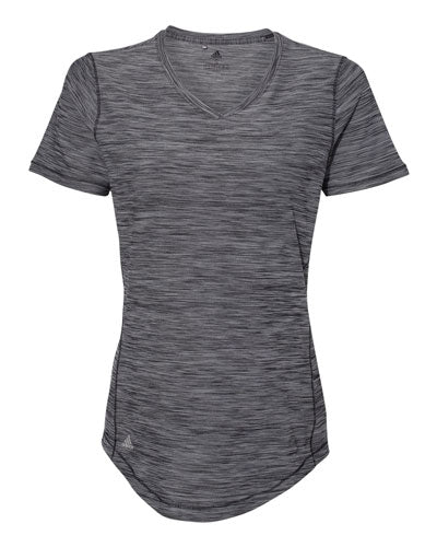 Black Custom Adidas - Women's Melange Tech T- Shirt