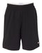 Black Custom Champion Cotton Jersey 9" Shorts with Pockets