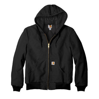 Black Custom Carhartt Flannel Lined Jacket