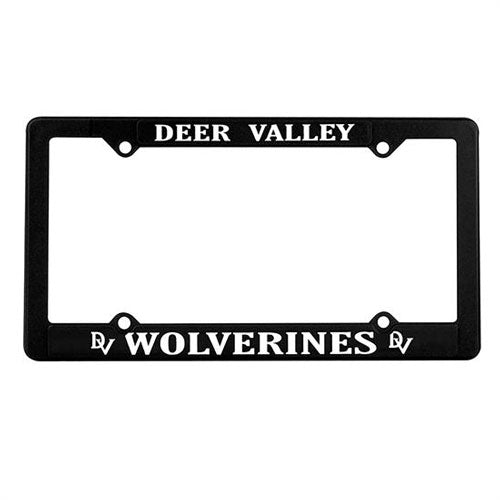 Black Custom License Plate Frame