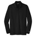 Black Nike Dri-FIT Long Sleeve Golf Shirt WIth Logo