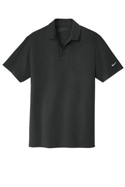 Black Nike Dri-FIT Stretch Woven Polo With Logo