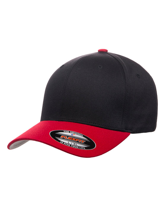 Black/Red Custom Yupoong Flexfit Cap Hat