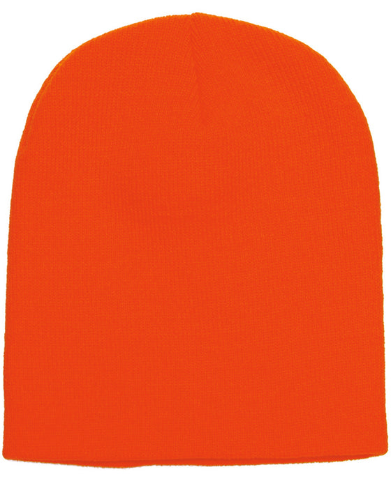 Blaze Orange Custom Beanie Hat