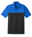 Blue Sapphire/ Black Nike Dri-FIT Colorblock Micro Pique Polo With Logo
