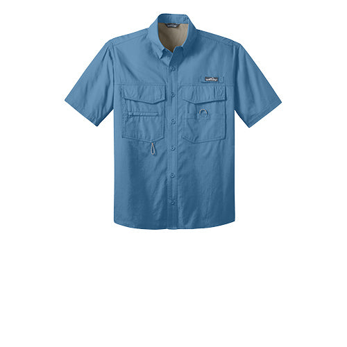 Eddie Bauer Short Sleeve Fishing Shirt — Custom Logo USA