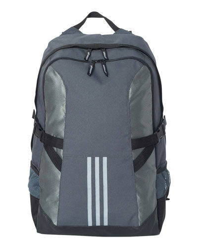 Bold Onyx/ Light Grey/ Black Custom Adidas - 3 Stripe Backpack