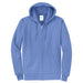 Carolina Blue Custom Full Zip Hooded Sweatshirt
