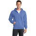 Carolina Blue Custom Full Zip Hooded Sweatshirt with logo