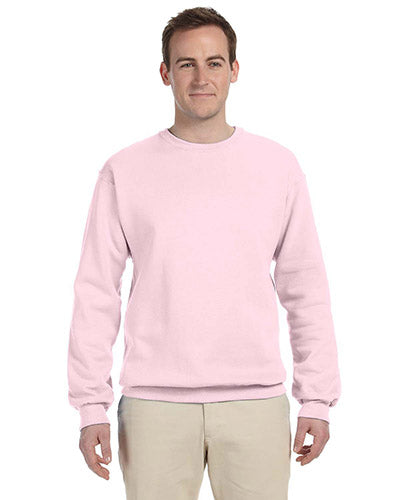 Classic Pink Custom Jerzees Crewneck Sweatshirt