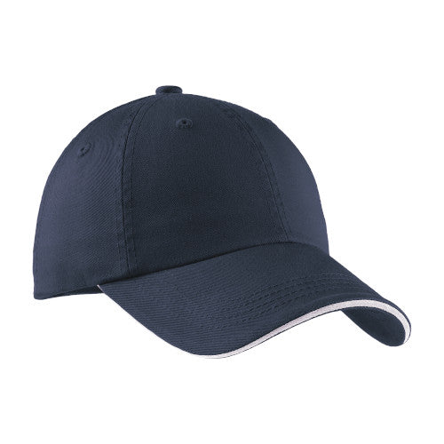 Classic Navy/White Custom Embroidered Hat