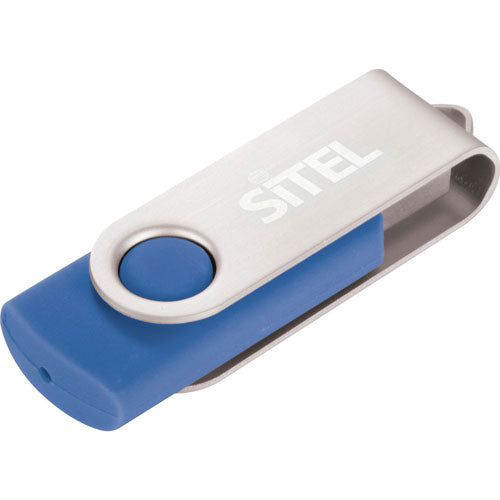 Corporate Blue Custom USB Flash Drive 1GB of memory