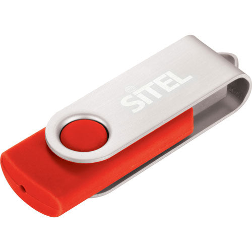 Corporate Red Custom USB Flash Drive 1GB of memory