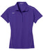 Court Purple Nike Dri-FIT Ladies Sport Swoosh Pique Polo With Logo