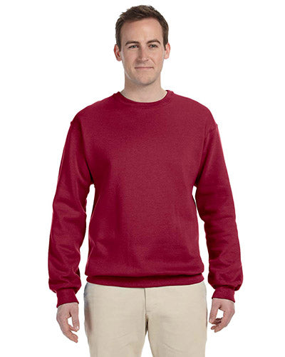 Crimson Custom Jerzees Crewneck Sweatshirt