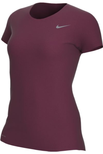 Deep Maroon Custom Nike Dri-FIT Ladies T-Shirt