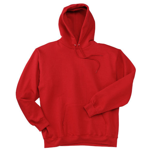Deep Red Custom Hanes Hooded Sweatshirt