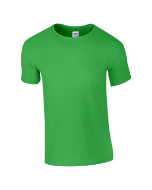 Electric Green Custom Gildan Soft Style T-Shirt