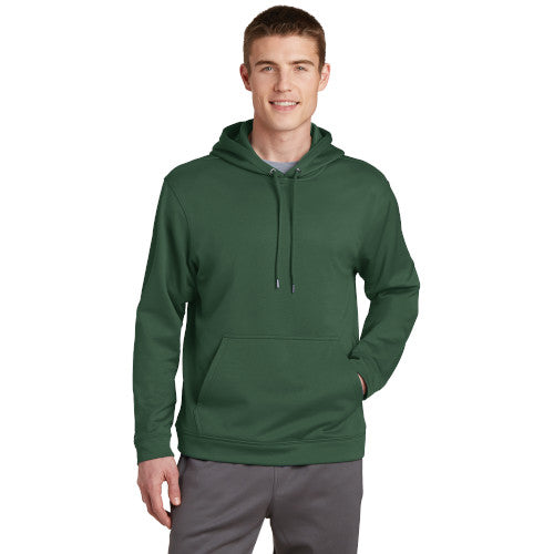 Forest Green Custom Dry Performance Hoodie Sweatshirt with logo