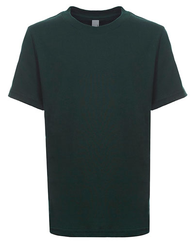 Forest Green Custom Next Level Youth Boys’ Cotton Crew