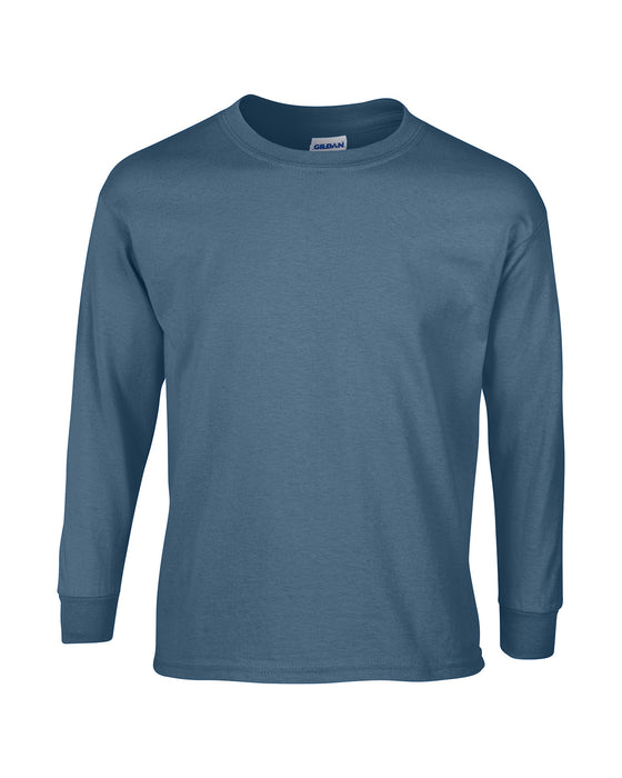 Indigo Blue Custom Gildan Long Sleeve T-Shirt