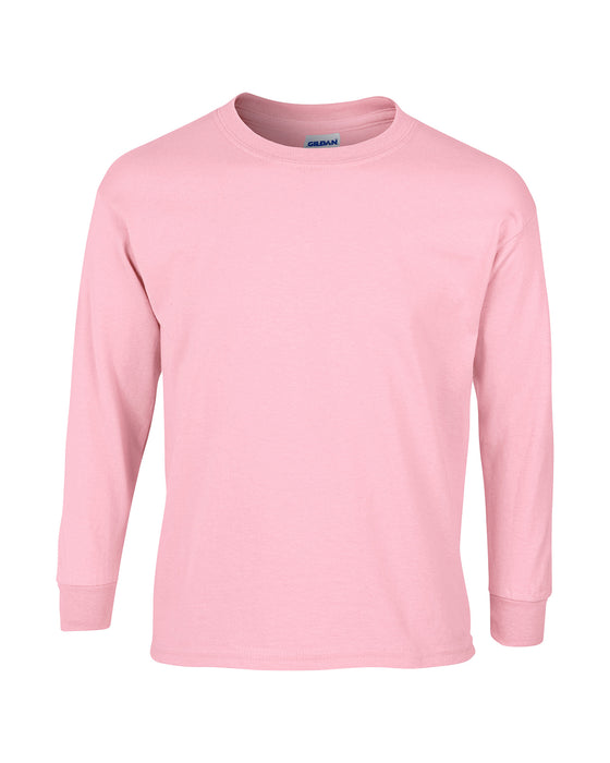 Light Pink Custom Gildan Long Sleeve T-Shirt