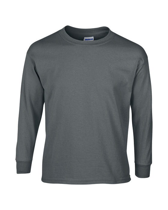 Charcoal Custom Gildan Long Sleeve T-Shirt