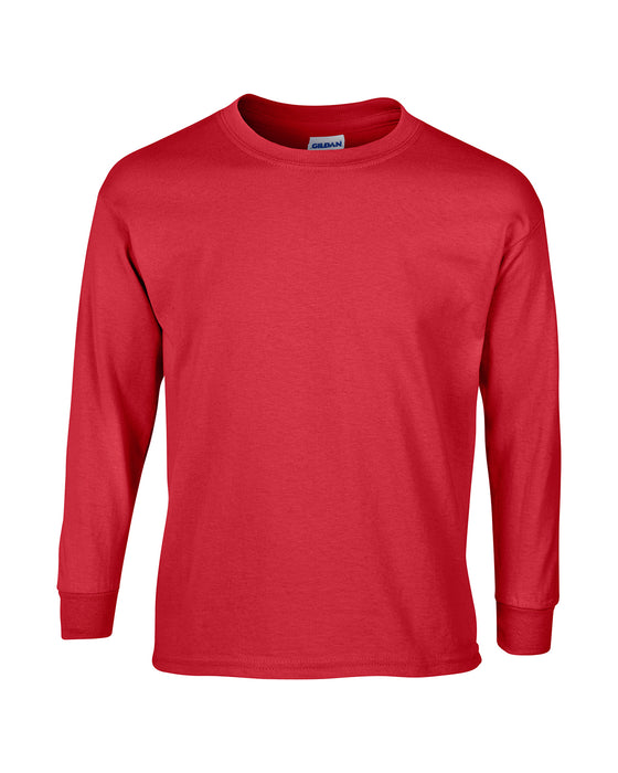 Red Custom Gildan Long Sleeve T-Shirt