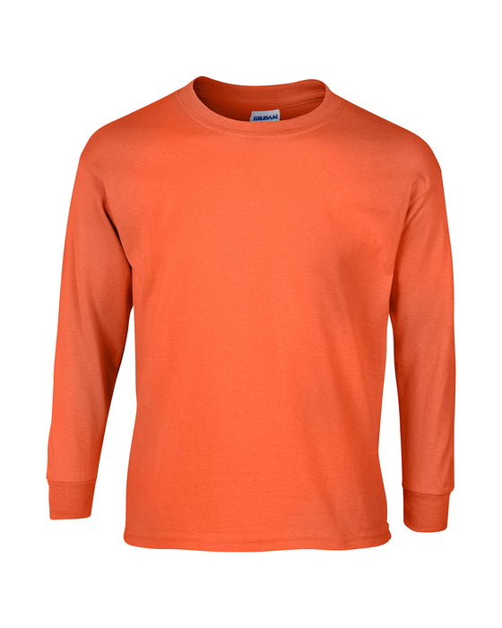 Orange Custom Gildan Long Sleeve T-Shirt