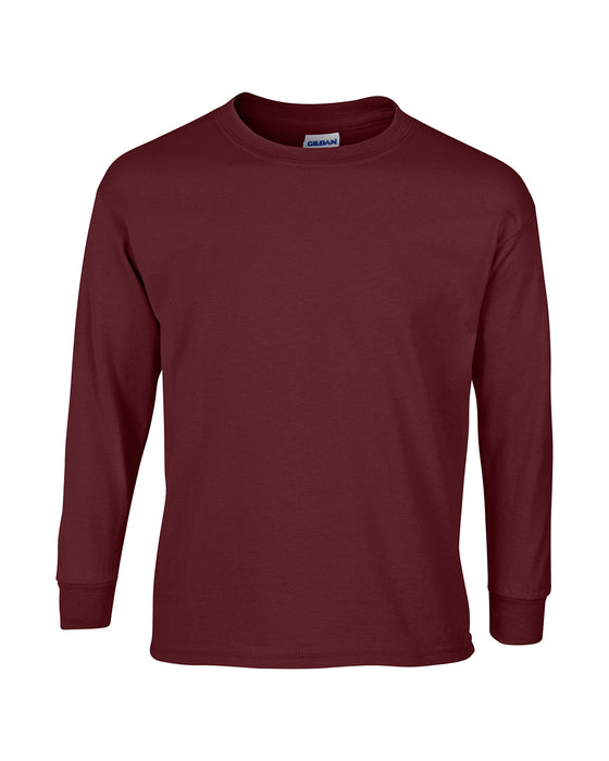 Maroon Custom Gildan Long Sleeve T-Shirt