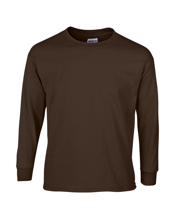 Dark Chocolate Custom Gildan Long Sleeve T-Shirt
