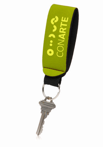 Green Custom Neoprene Strap Keychain
