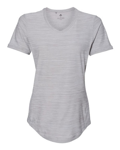 Grey Custom Adidas - Women's Melange Tech T- Shirt