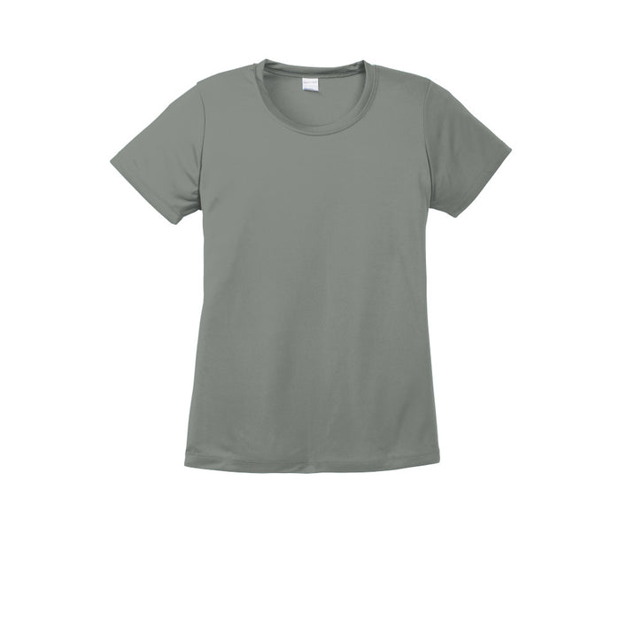 Grey Concrete Custom Ladies Dry Performance T-Shirt