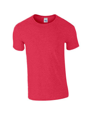 Heather Red Custom Gildan Soft Style T-Shirt